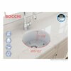 Bocchi 18.5 in W x 18.5 in L x 9 in H, Fireclay, Fireclay Kitchen Sink 1361-002-0120